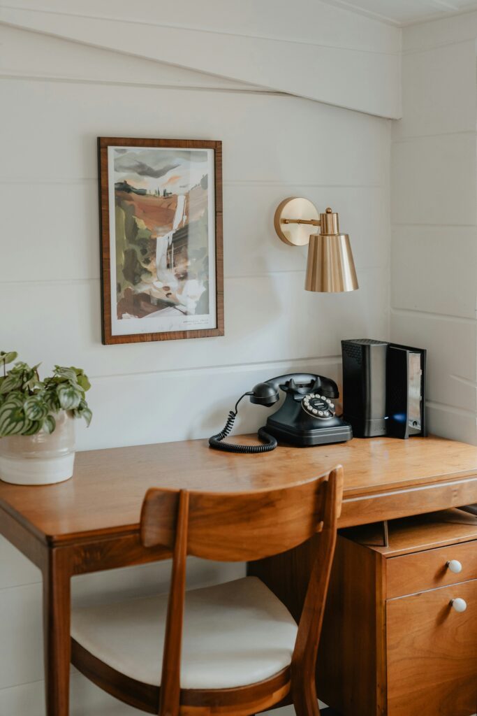 chaise de bureau sans roulette bois