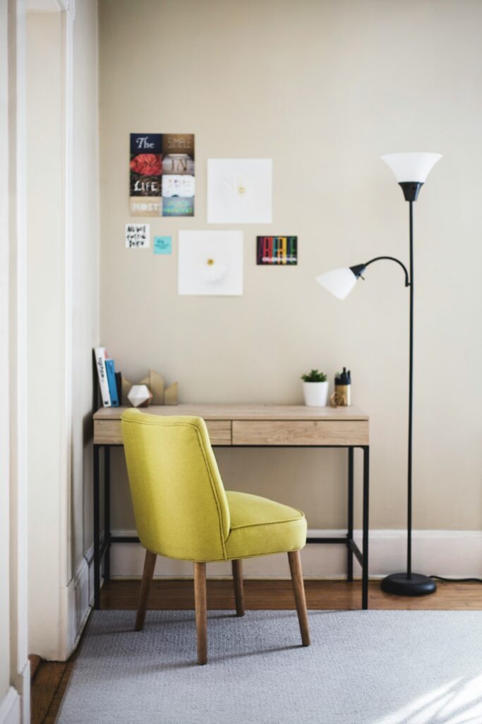 chaise de bureau sans roulette confortable