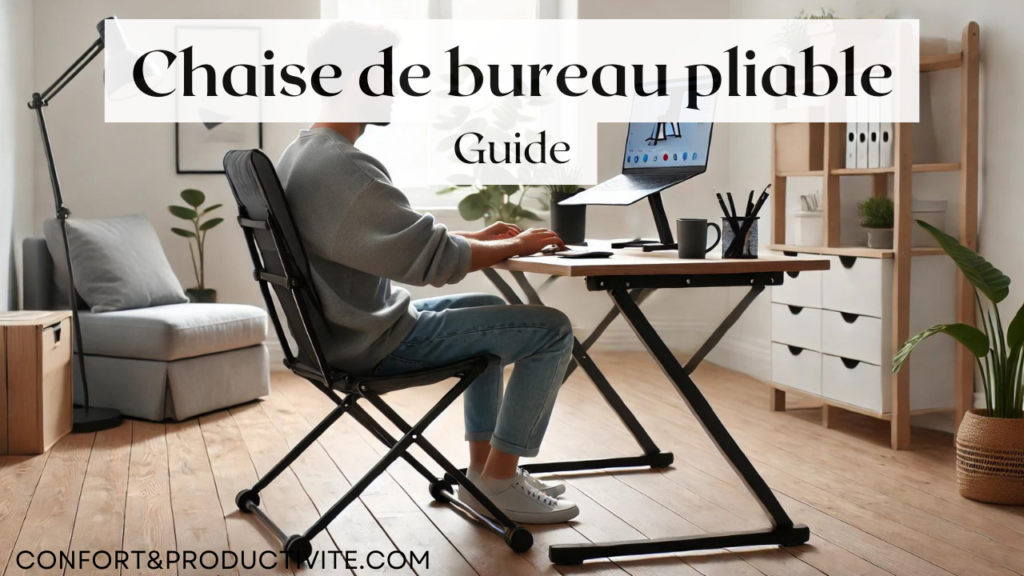 chaise de bureau pliable image principale