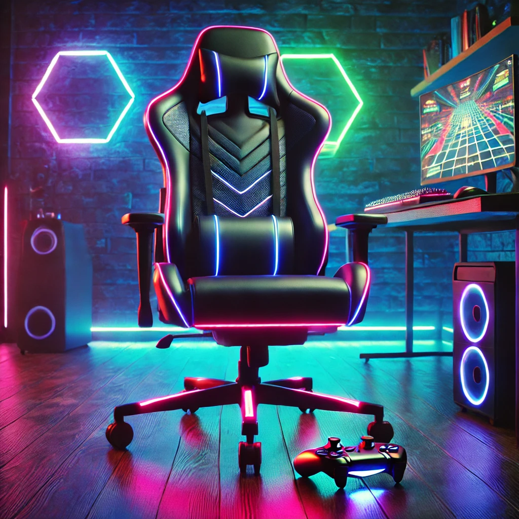 chaise gaming personnalisable led