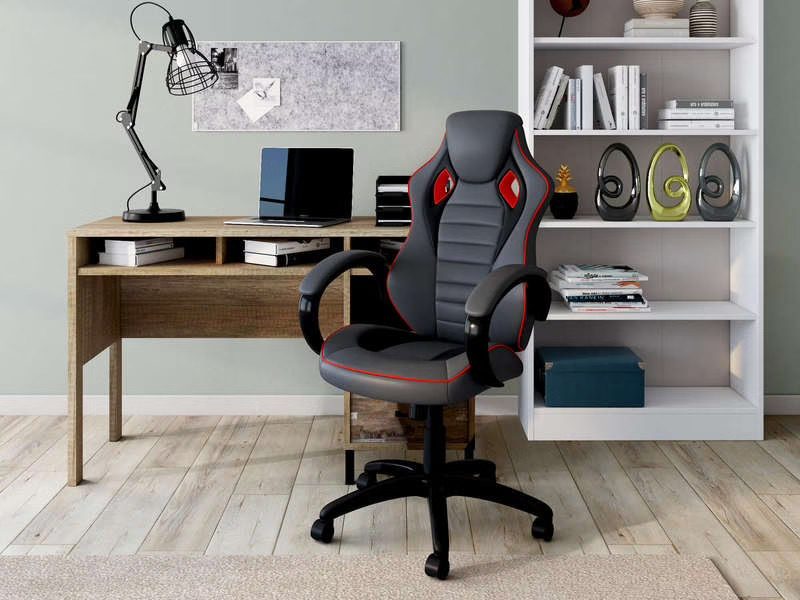 fauteuil gamer conforama fauteuil monza gris:noir:rouge